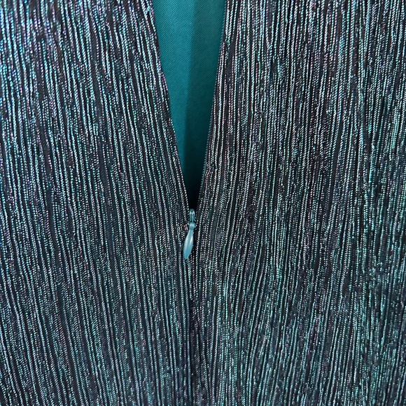 Elegant Mermaid Blue Evening Prom Dress Shimmer - Picture 4 of 11